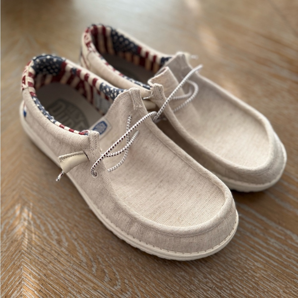Hey Dude Light Tan Men's Slip-On Loafers